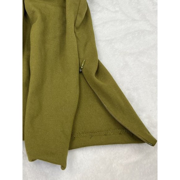 J. CREW Olive Green Leggings Ankle Zippers Size XL - Picture 6 of 12